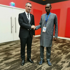 13 October 2022 National Assembly Speaker Dr Vladimir Orlic and the Deputy Secretary-General of the Parliament of Senegal Amadou Timbo